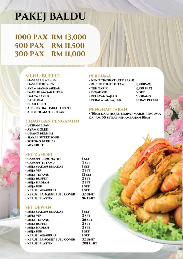 pakej katering perkahwinan kuala lumpur